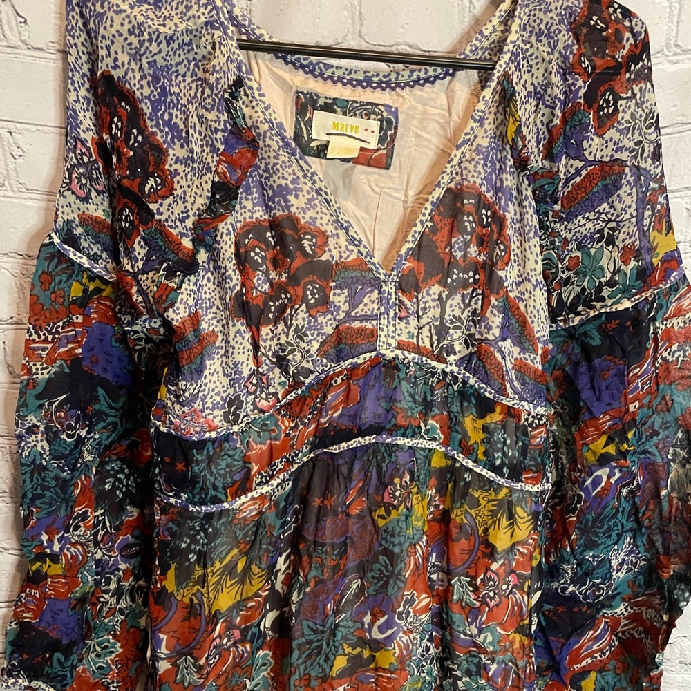 Anthropologie Maeve Annabella Paisley Maxi Dress - Picture 7 of 9